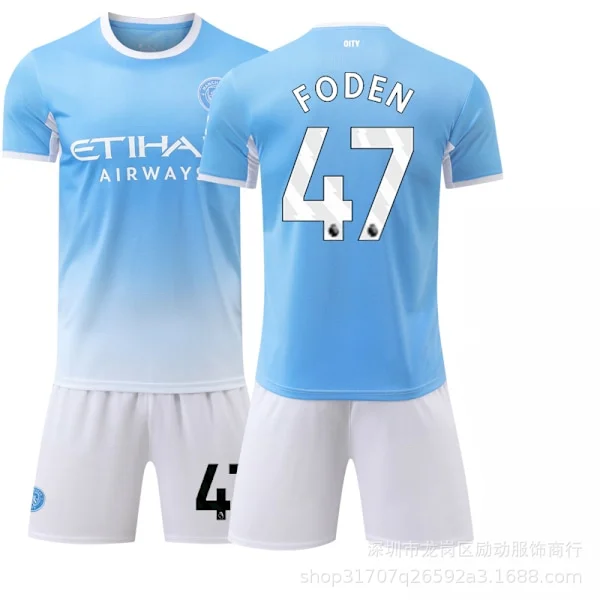 Laadukas pelipaita edulliseen hintaan nopealla toimituksella 27 Manchester City nro 47