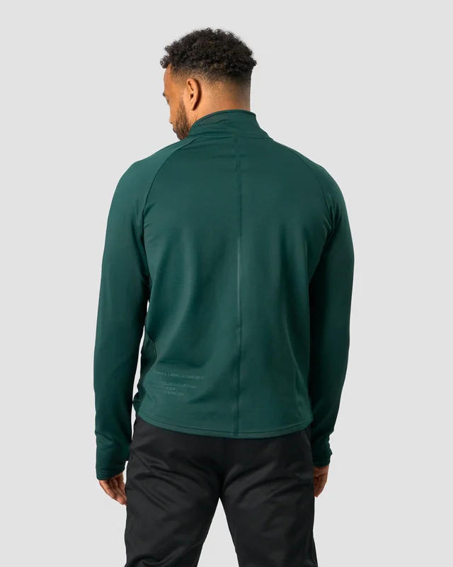ICANIWILL - Training Club 1/4 Zip Long Sleeve Dk Teal - Träningströja - Herr - Träningskläder från ICIW