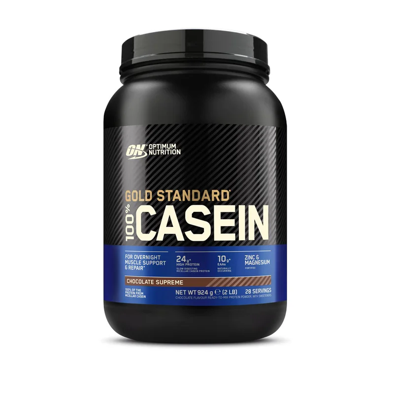 Optimum Nutrition Gold Standard 100% Casein, Choklad, 908 g - Proteinpulver, Kasein