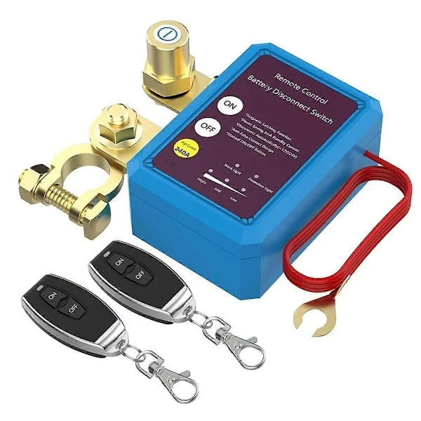 12V 240A Fjernstyrt Batteri Koblingsbryter Anti Marine RV ATV Båt Tyveri Automatisk Kutt Av Bryter [DB]