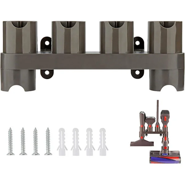 31x7x5cm (6 opbevaringsstik) Vægmonteret tilbehørsholder, adapterkonverteringssæt til Dyson V10 V11 V7 V8 V12, erstatning for Dyson støvsuger