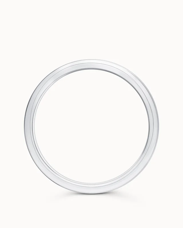 Glatt Ring Herre Justin 950 Platina - Forlovelsesringer & Gifteringer hos Vanbruun