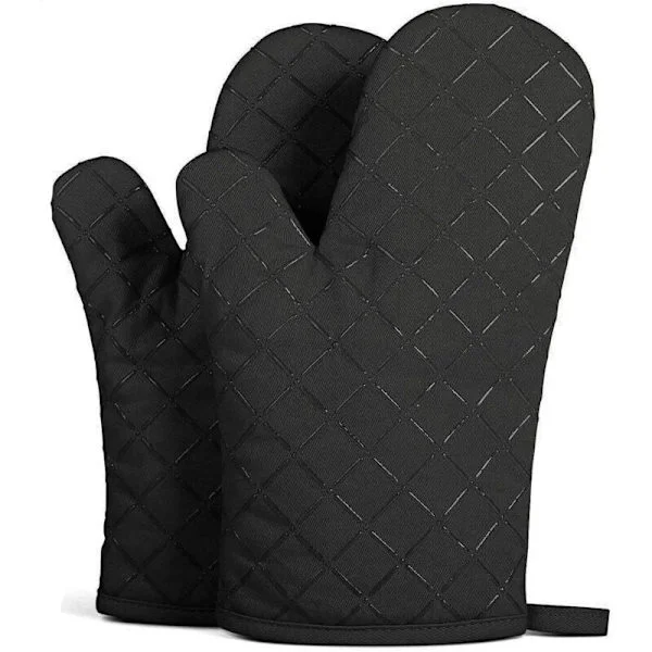 Oven Gloves. Universal Kitchen BBQ Gloves For Oven Heat Resistant Non-Slip Silicone