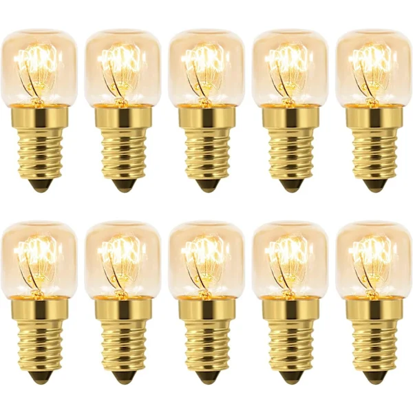 10-pak 15W E14 Varm Hvid Ovn Saltlampe Pærer[JUN]