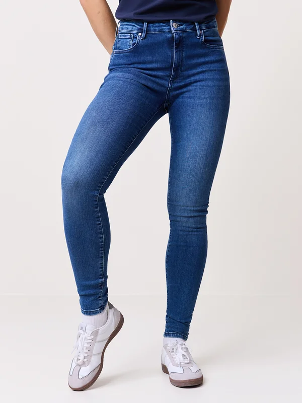 MATCH - Sophia jeans - Va Vite - Str. L32 - Dame - Bukser & Jeans - Blå - 92% Bomull, 6% Elastisk polyester og 2% Elastane