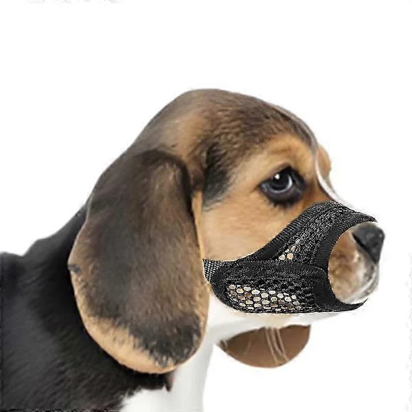 Mesh-munnbind for hunder med kort snute - Anti-biting for små og mellomstore raser som Chihuahua, Pomeranian & Brakyocefale hunder