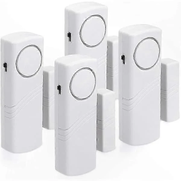 Trådlöst Fönsterlarm med Magnetisk Sensor för Hemsäkerhet 100dB Varningssystem Anti-Intrångsdetekteringsenhet