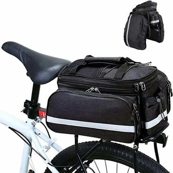 Cykelpakethållare Packväskor för cykel bakre pakethållare Rivtålig bagageväska Cykelväska Multifunktionell cykelpakethållare Cykel bakre - Glad