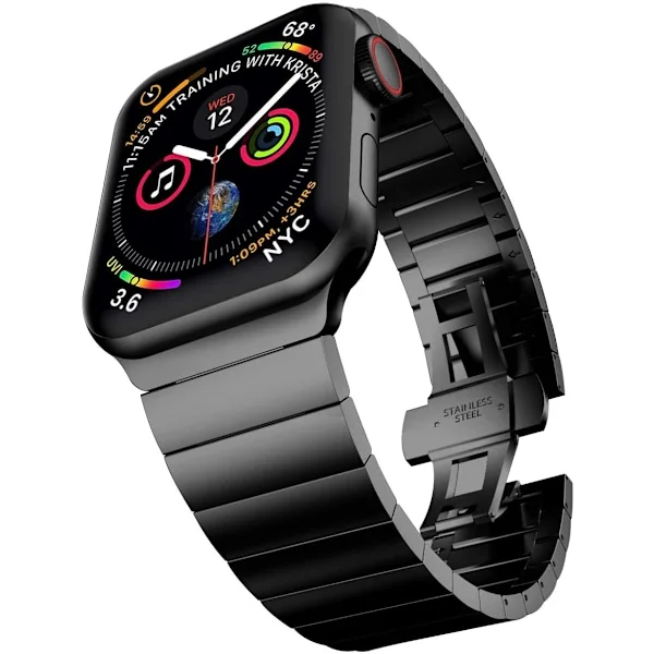 Armband i Rostfritt Stål Till Apple Watch 38-41mm - Svart
