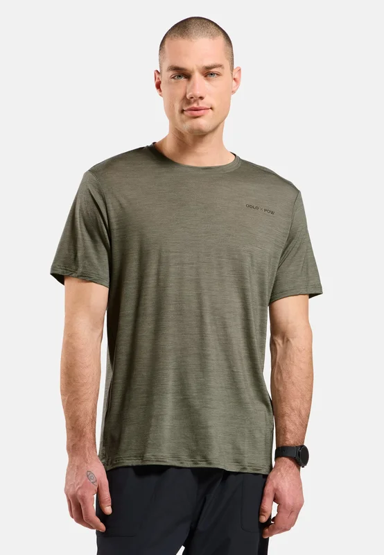 Odlo Men's Odlo X Pow Merino Tencel T-Shirt, XXL, green