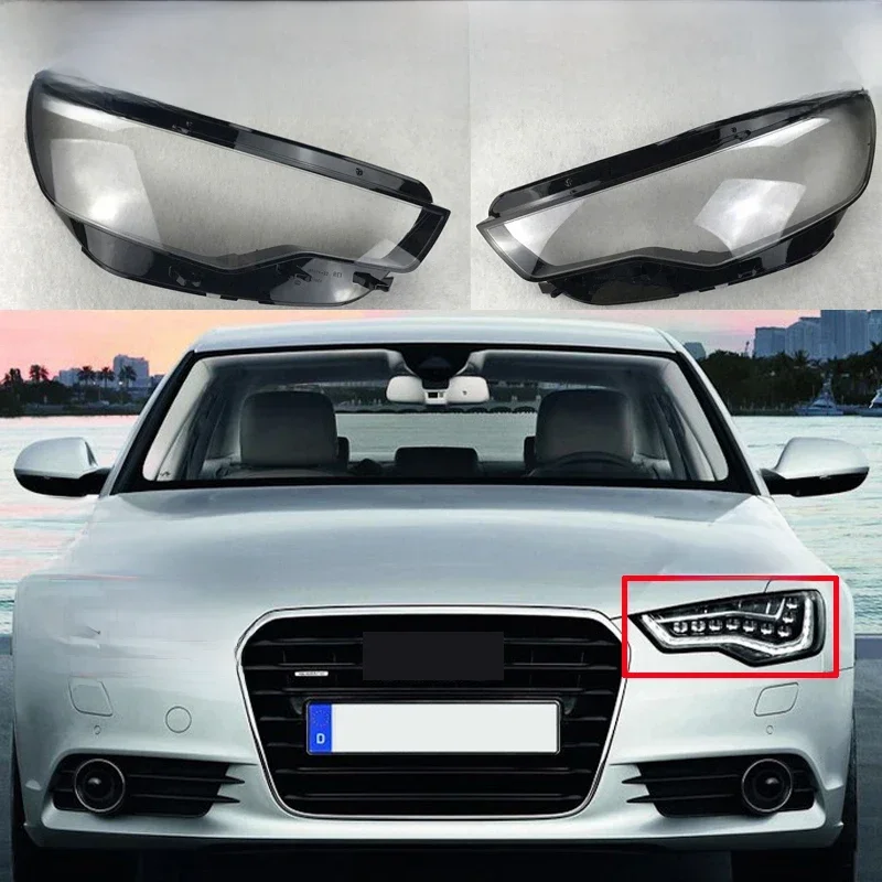 AliExpress - Pour Audi A6 C7 2012-2015 couvercle d'objectif de phare avant de voiture Auto abat-jour Transparent abat-jour couvercle de lampe frontale