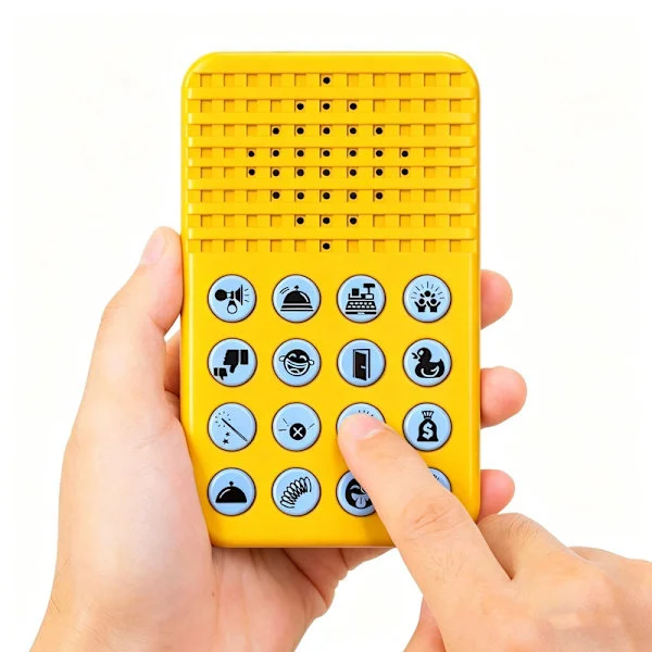Prank Machine Sound Toy 16 Sounds, Funny Gag Prank Machine with Humorous Sound Effects, Kids and Teenagers Toy for Gift and Daily Play, Red