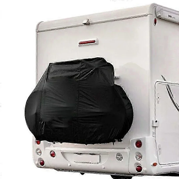 2025 Husbilar Husvagn Motorhome Bakre Vattentät Svart 210D Extra Stark Cykel Cykelskydd Upp Till 2-3 Cyklar