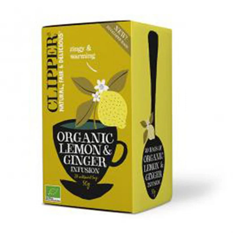 3 for 2 - Clipper Citron & Ingefær Te Ø 20 breve, Helse & Madvarer, Te, Øvrig Te