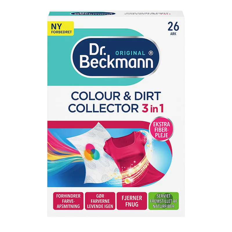 Dr. Beckmann Colour & Dirt Collector Avanceret 26 stk, Tøj & Bolig, Husholdning, Tekstilpleje