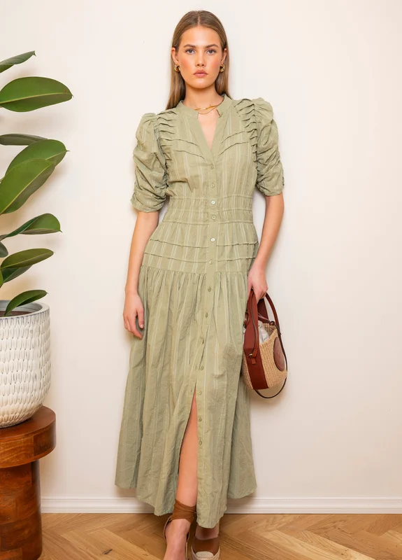 Fabienne Dress Soft Sage Soft Sage / S