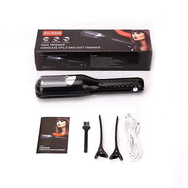 Hår Split Ends Trimmer Fjerner Skadet Hår Reparere Hårpleie Behandling Oppladbar Trådløs Hår C