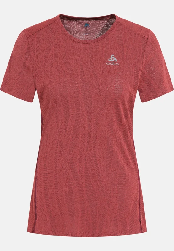 Odlo Zeroweight Engineered Chill-Tec løpe-t-skjorte for dame, XS, rød