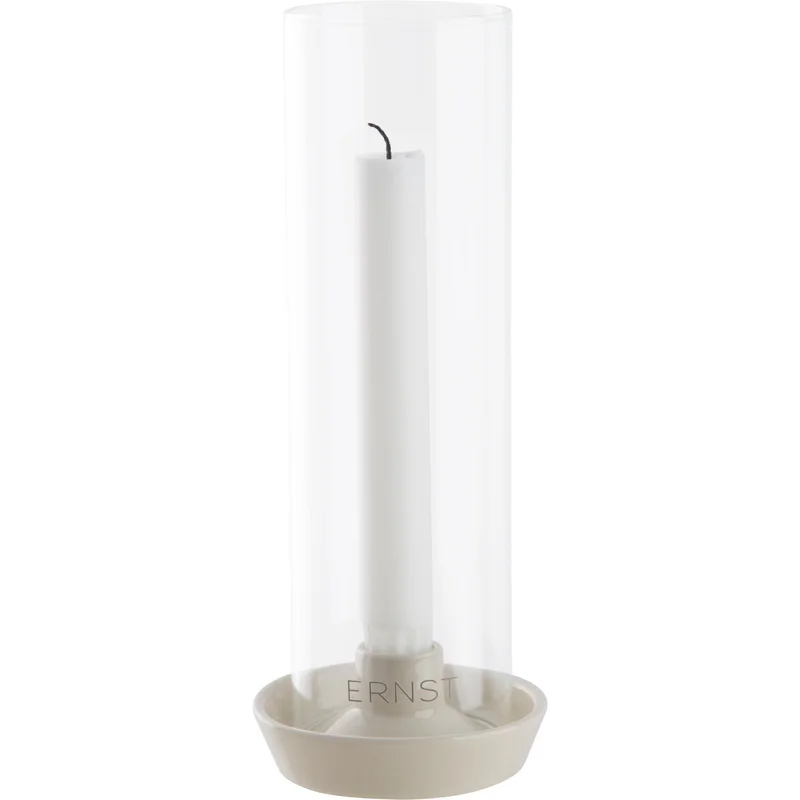 Ernst Ljusstake med Glas Vit | Inredning > Ljusstakar & Lyktor > Ljusstakar > Ljusstake | Bagaren och Kocken