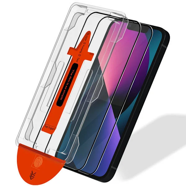 2-pakning skjermbeskytter for iPhone 13 - herdet glass | [Automatisk installasjon] - boblefri iPhone 13 Iphone 13