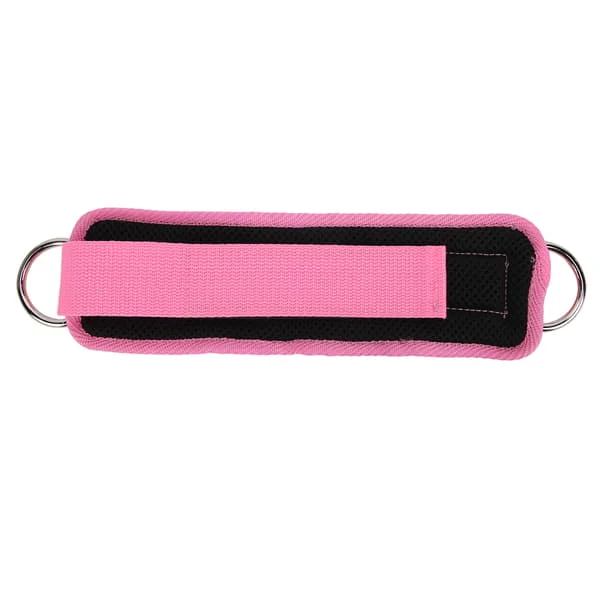 Fitness Ankelremmar för Kabelmaskin Dubbel DRing Justerbara Neopren Ankelremmar (Rosa)