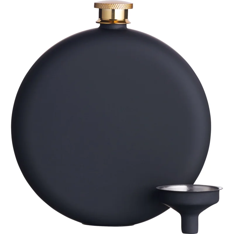 BarCraft Fickplunta Svart matt Rostfritt Stål 350 ml | Dukning & Servering > Vin & Bar > Drinktillbehör > Fickplunta | Bagaren och Kocken