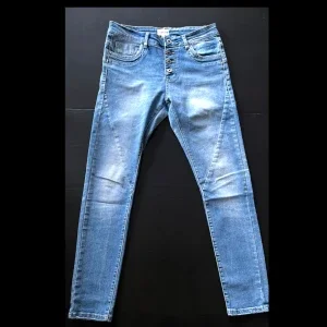 Ljusblå skinny jeans Chica London XS