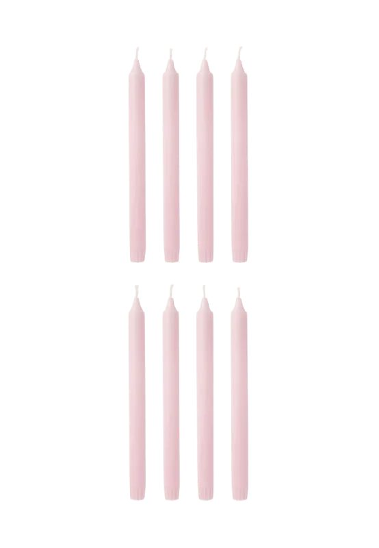 Åhléns Home Kronljus 28 cm, 8-pack Ljus & ljusstakar Rosa ONESIZE