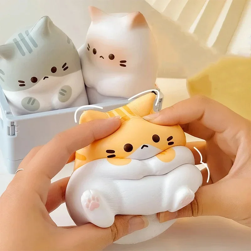 AliExpress - Neue Katze Stress Relief Squishy Spielzeug PU Langsam Rising Squeeze Antistress Ball Cartoon Tisch Ornamente Squishy Stress Reliever 