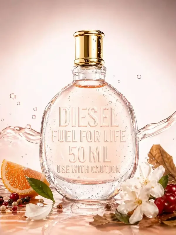 AliExpress - Diesel Fuel for Life Eau de Parfum Femme 50 ml – Parfum Longue Tenue, Notes Mandarine, Jasmin, Patchouli, Musc – Idée Cadeau Femme