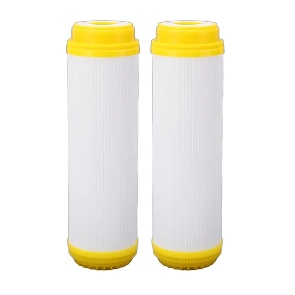 2-Stage Water Filter Cartridge 10 inch Activated Carbon T33 Universal Design Home Set Kit