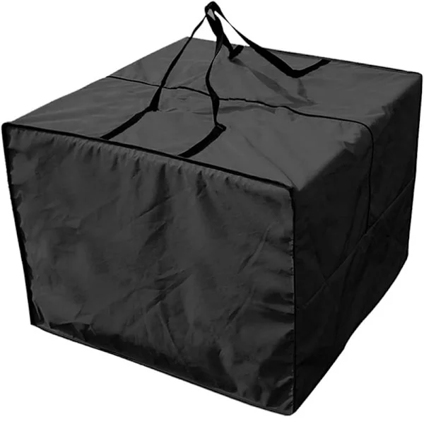 Oppbevaringspose for puter til uteplassen, bæreveske for uteputer til vintermøbler, stol, sofa, pute (81 * 81 * 61 cm)