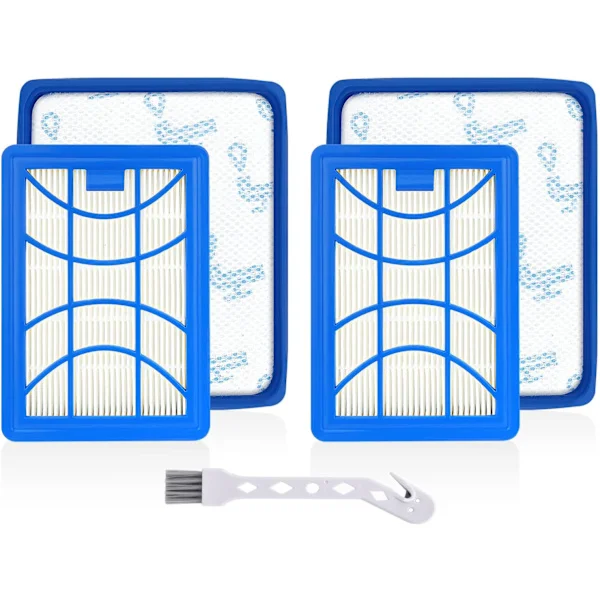 2-pack filter för Philips FC9729 FC9741 FC9742 FC9743 FC9744 FC9745 FC9746 dammsugare, ersättningsfilter, reservdelar, tillbehör, 8 filter