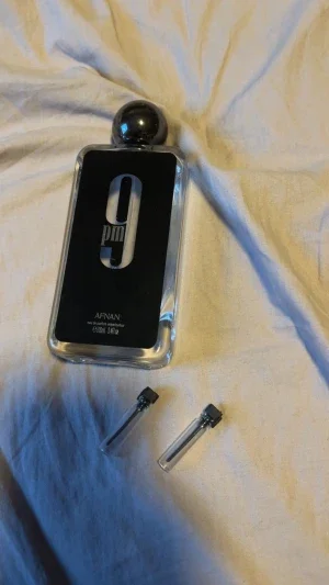 1,3,5 ml sample på afnan 9pm