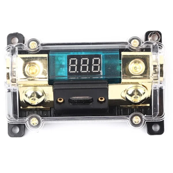 Bil Audio Strøm Sikringsholder Stereo Fordelingsblok Boks Digital Display 250A