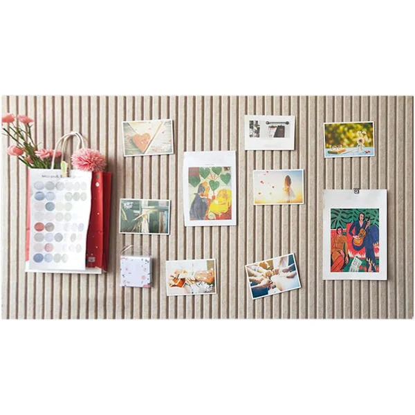 Stor opslagstavle, 61 x 41 cm, dekorativ filttavle, 9 mm tyk, foldbar fotodisplaytavle med tape, vision board