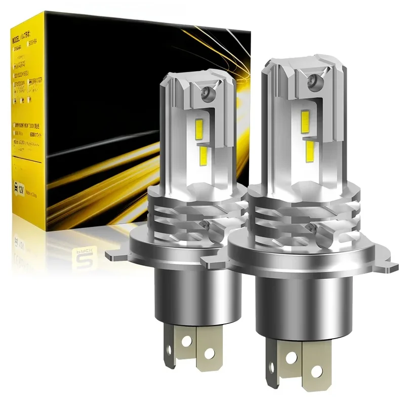 AliExpress - AUXITO 1/2X H4 9003 LED ampoule de phare CSP sans ventilateur avec Canbus 9003 LED phare haut et bas pour voiture moto 12V 12000Lm