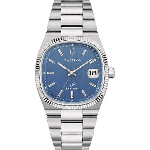 Klocka - Silverfärgad Stål - Bulova - 96B440