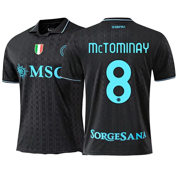 25-26 S.S.C. Napoli Udebane Tredje NO.8 MCTOMINAY Fodbold T-shirt Trøje S-2XL