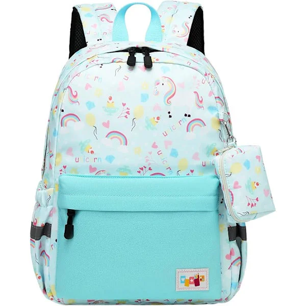 [RM]Preschool backpack, backpack for boys and girls with chest strap, shark pattern school bag with coin purse
