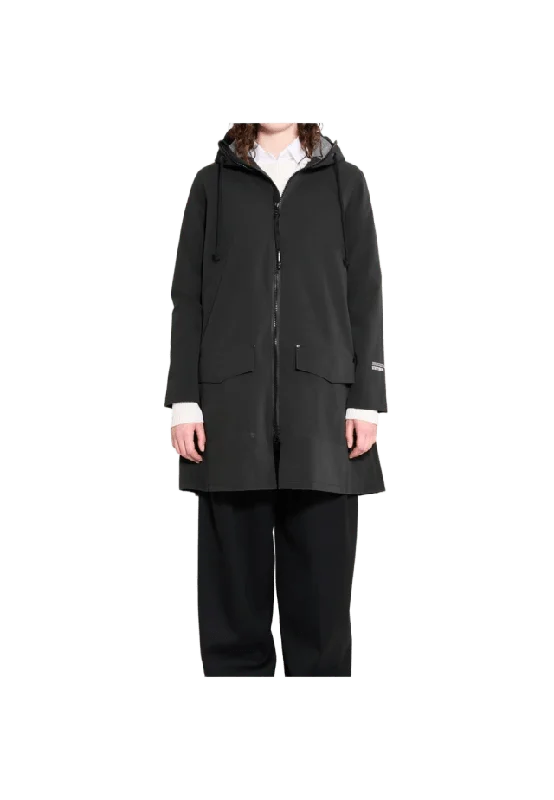 Stutterheim Mosebacke Patch Raincoat Regnjackor Dam Svart S