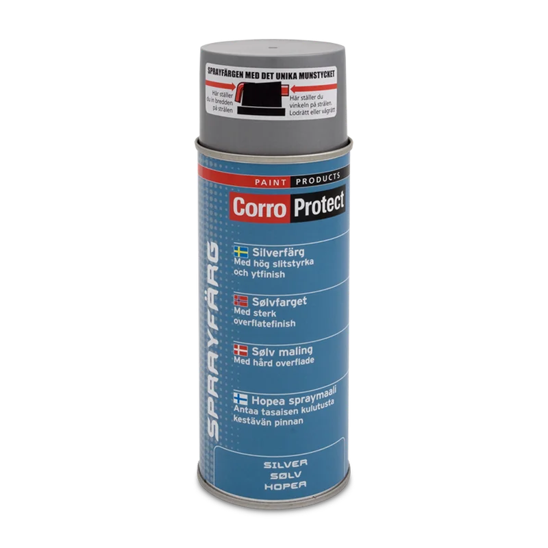 Spraymaling CorroProtect 400ml, Sølv