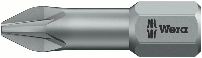Wera 855/1 TZ/Z Bits 25 mm, 1/4" sekskantfeste Størrelse 2, Maskintilbehør & forbruk