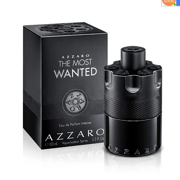Azzaro The Most Wanted Parfum för män - En rik och lockande kryddig doft, perfekt för en dejt - Långvarig doft - Svart