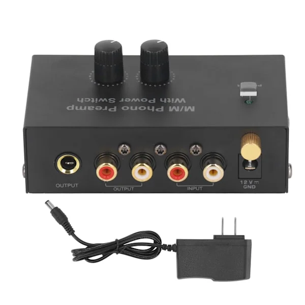 Phono platespiller forforsterker platespiller forforsterker elektronisk lyd stereo fonograf forforsterker lav støy PP500P 100-240V US Plug