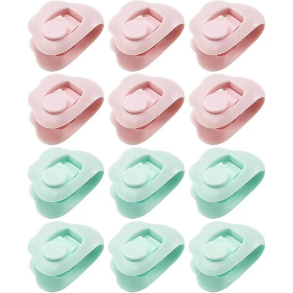 12 st påslakan clips påslakan hållare clips - Halkfri lakan klämma påslakan gripare - för påslakan, gardin, täcke