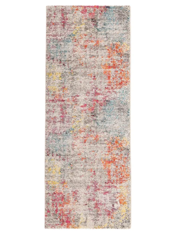 Monet 80X200 Small Multicolor Abstract Runner Rug