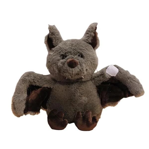 Soft Bat Toys Wild Animal Dark Elf Plush Dolls for Kids Baby Christmas Blue Brown