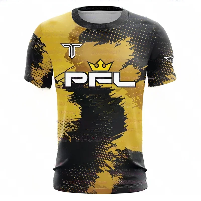 AliExpress - PFL Walk 2025 maillot de boxe hommes été Sparring MMA uniforme vêtements Sports de plein air à manches courtes support T-Shirt haut 