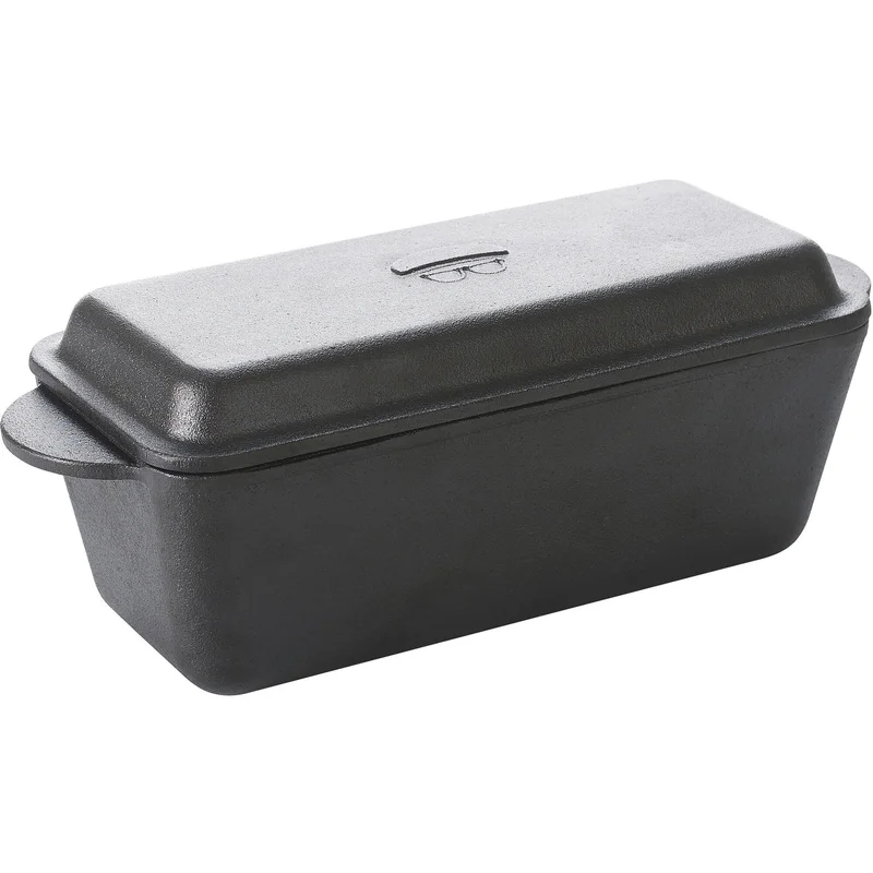 Holm Brødform m/lokk 25x11cm støpejern' - 'Svart